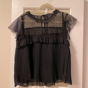 ZARA black lace top